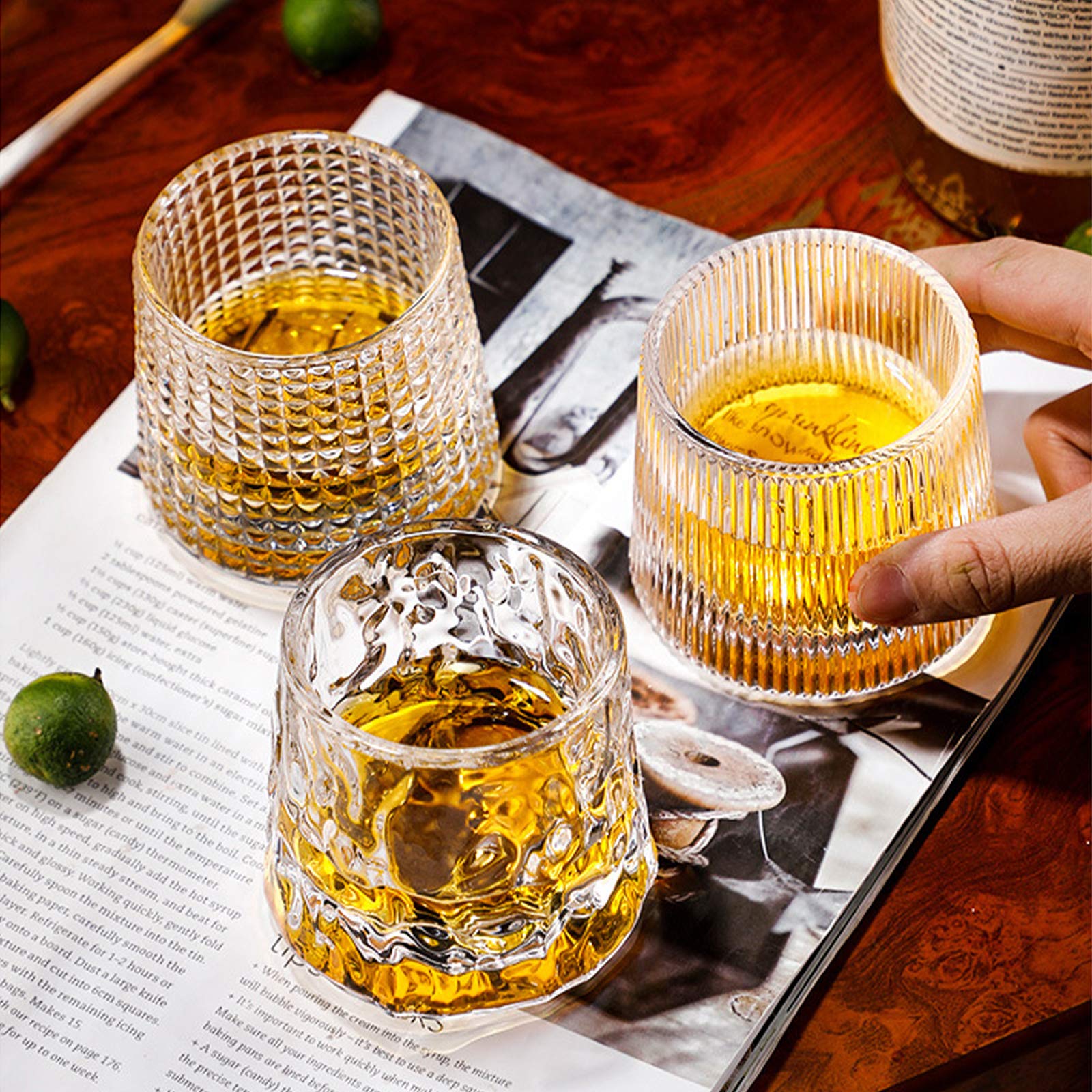 Whiskey Rotating Glasses