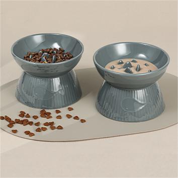 Elevated Slow Feeder Bowl for Cats and Small Dog