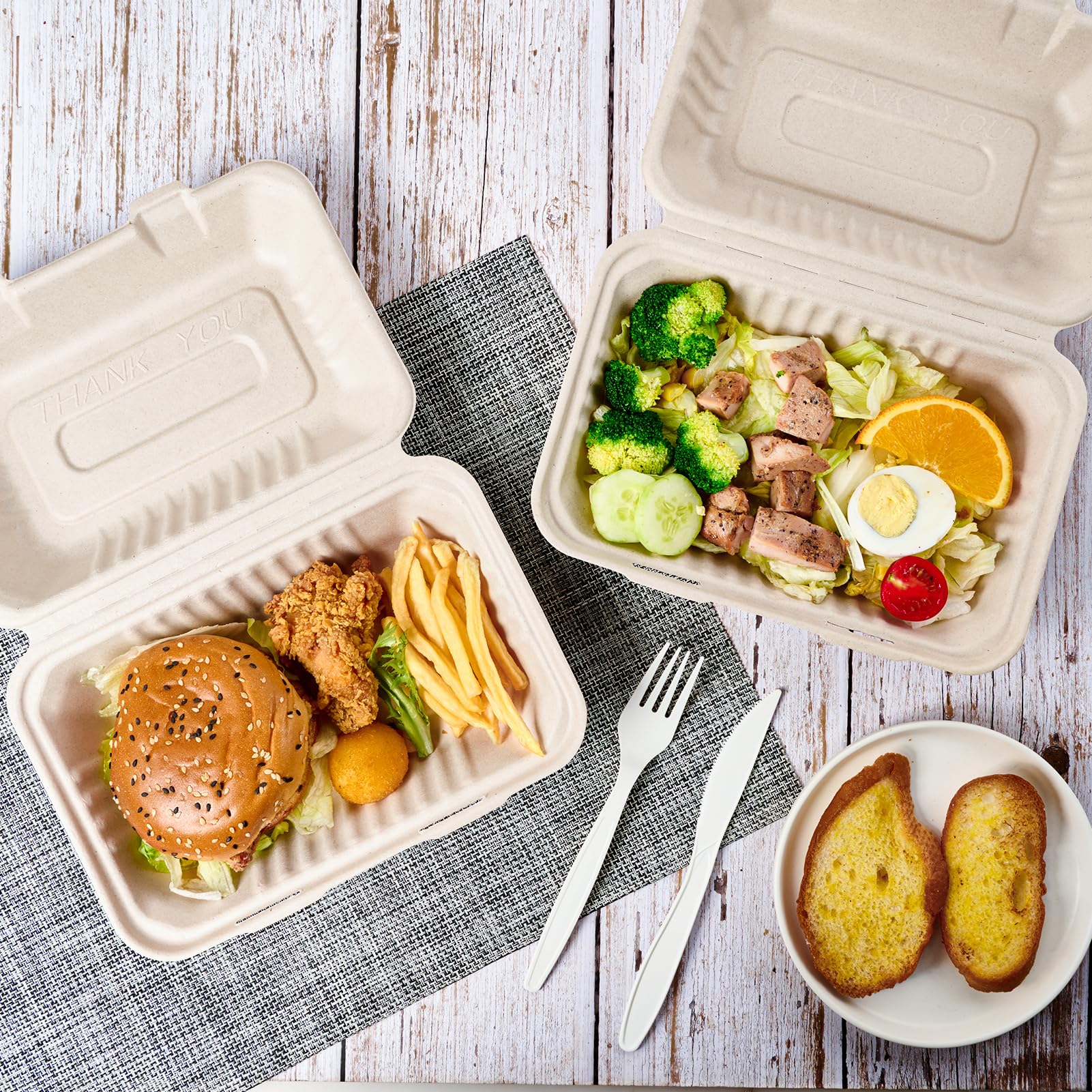 Clamshell Take Out Food Containers