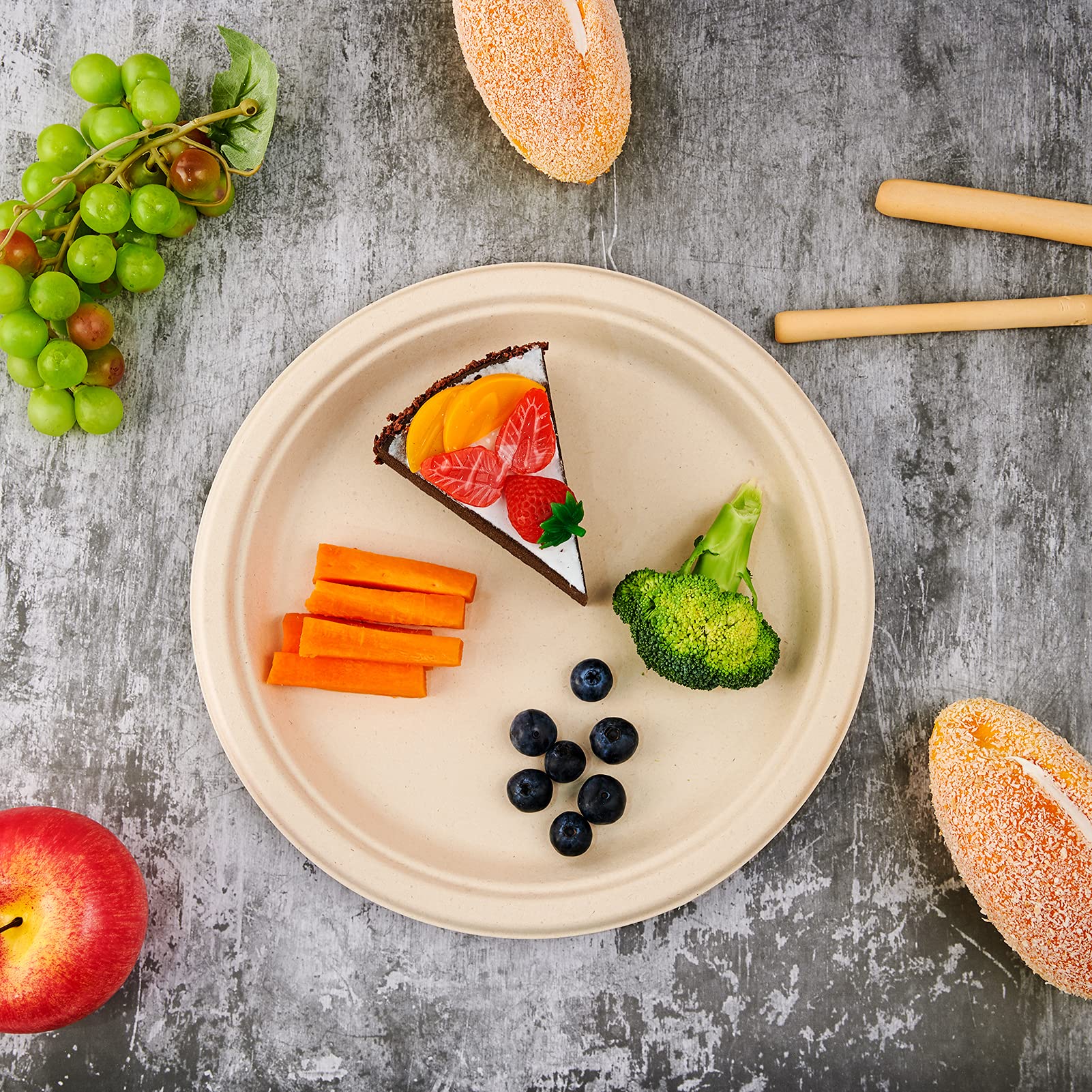 Degradable Disposable Paper Plate