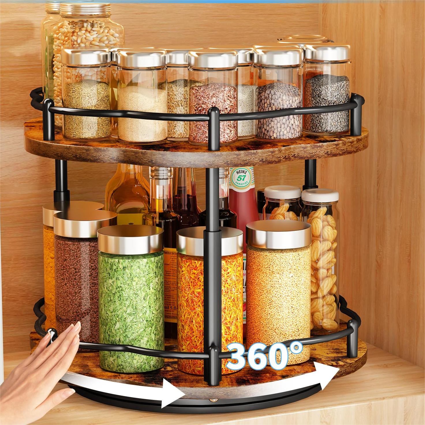 360° Wooden Spice Rack