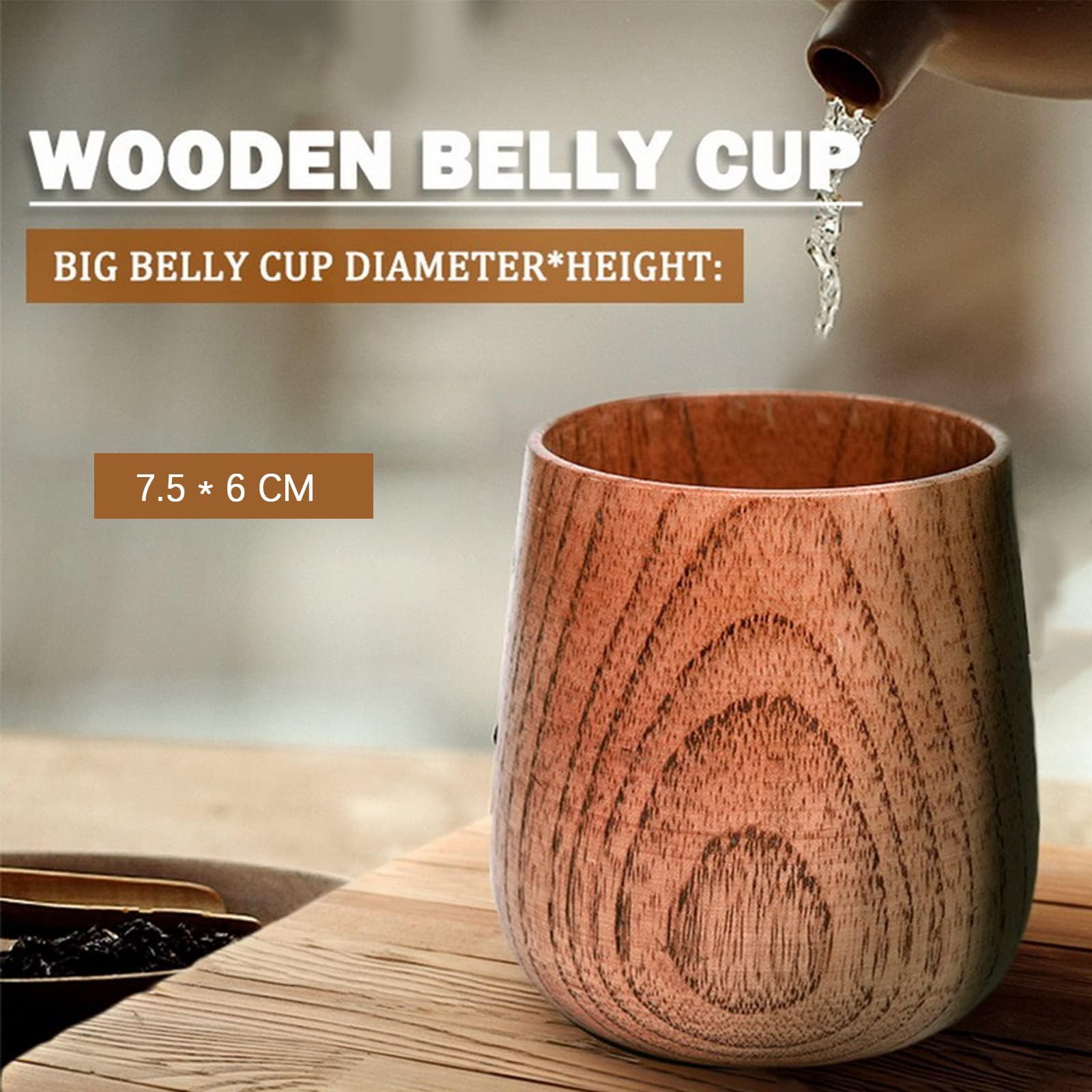 Wooden Tea Cups