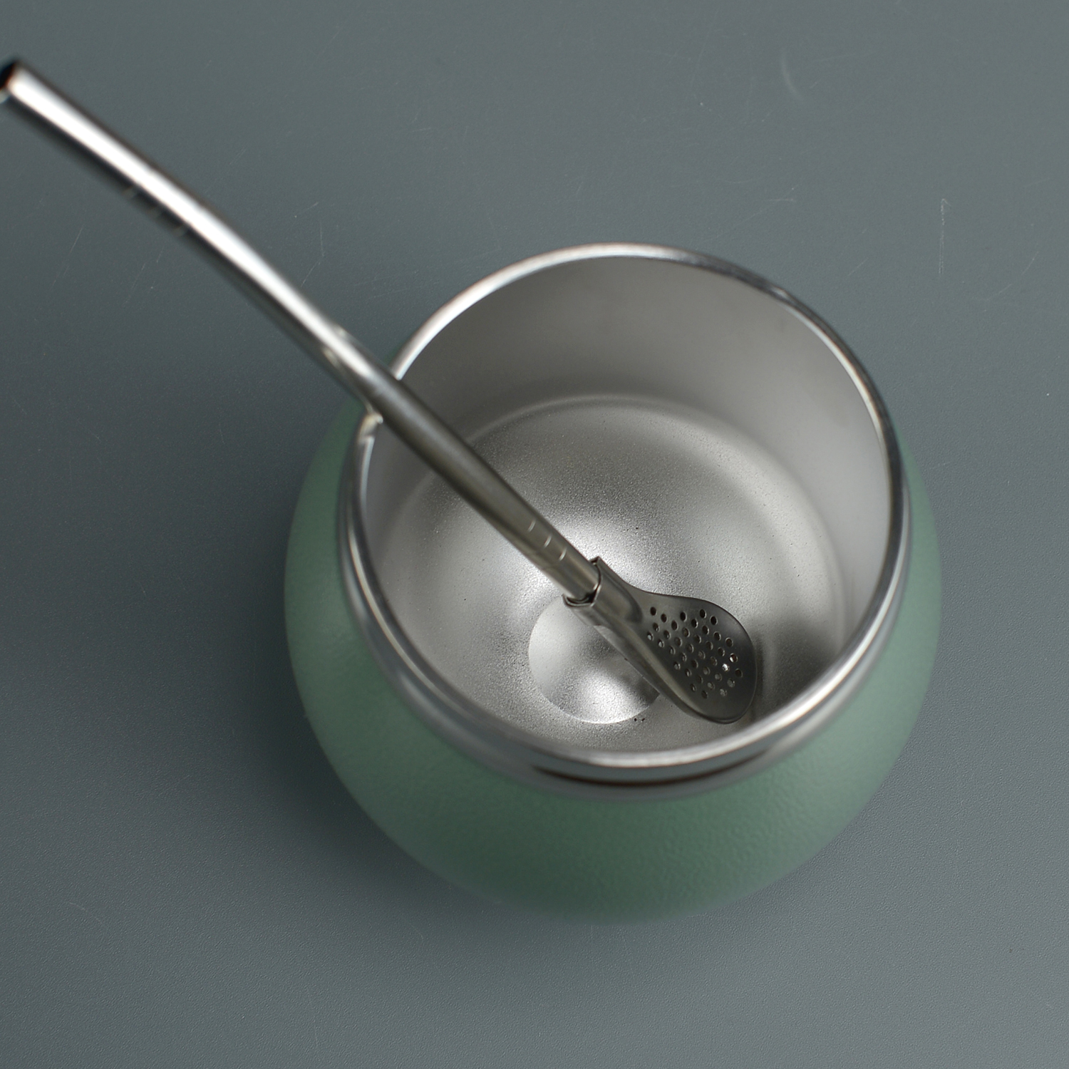 Double-Layer Mate Cup for Yerba Mate 