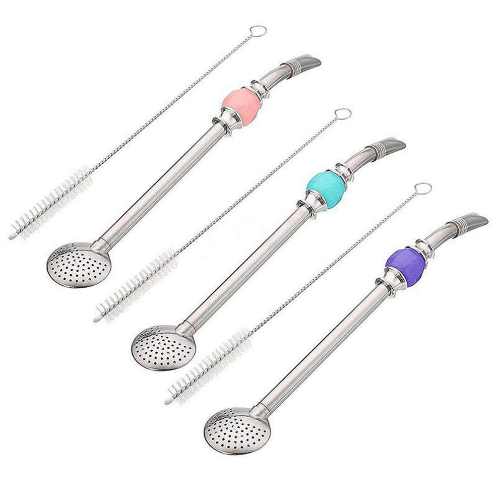 Stainless Steel Mate Set with Cleaning Brush