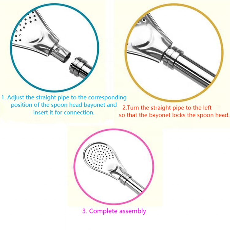  Detachable Stainless Steel Bombilla