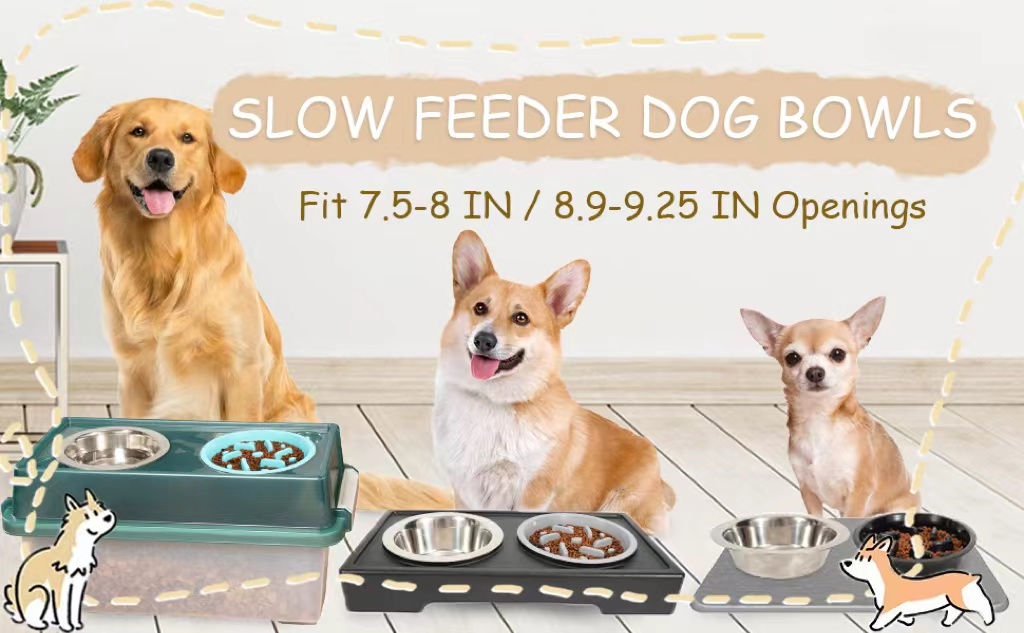 Pet safe slow food bowl, pp food grade silicone(图1)