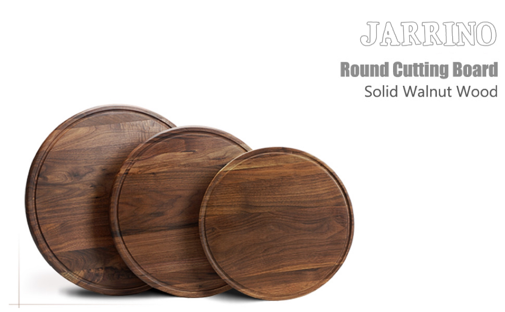 Round Walnut Wood Cutting Board(图1)