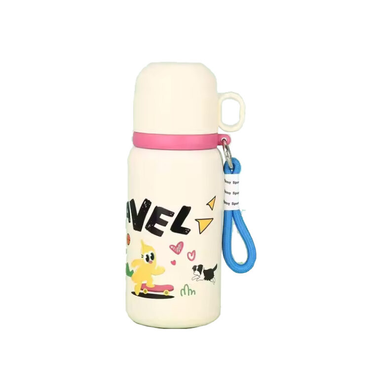 Stainless steel thermos cup with water cup
