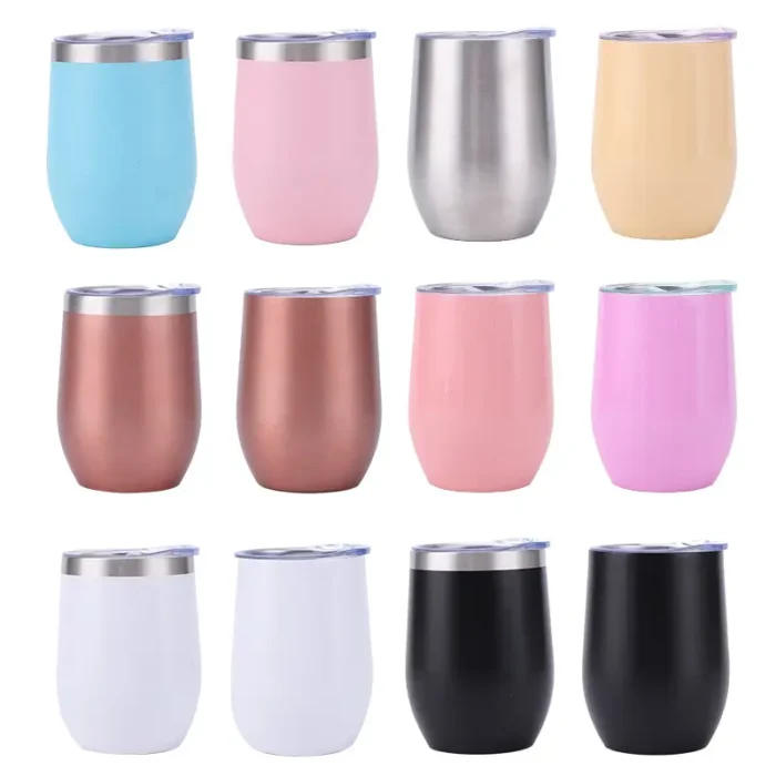 12 oz stainless steel coffee mug