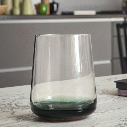 Glass water cup