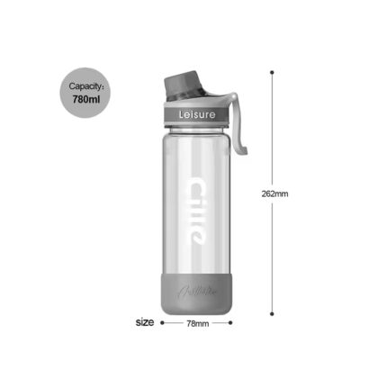 Large capacity plastic water bottle