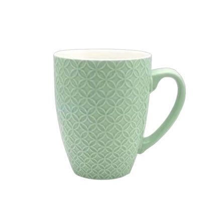Embossed glaze ceramic cups