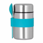 Food insulation jar with spoon
