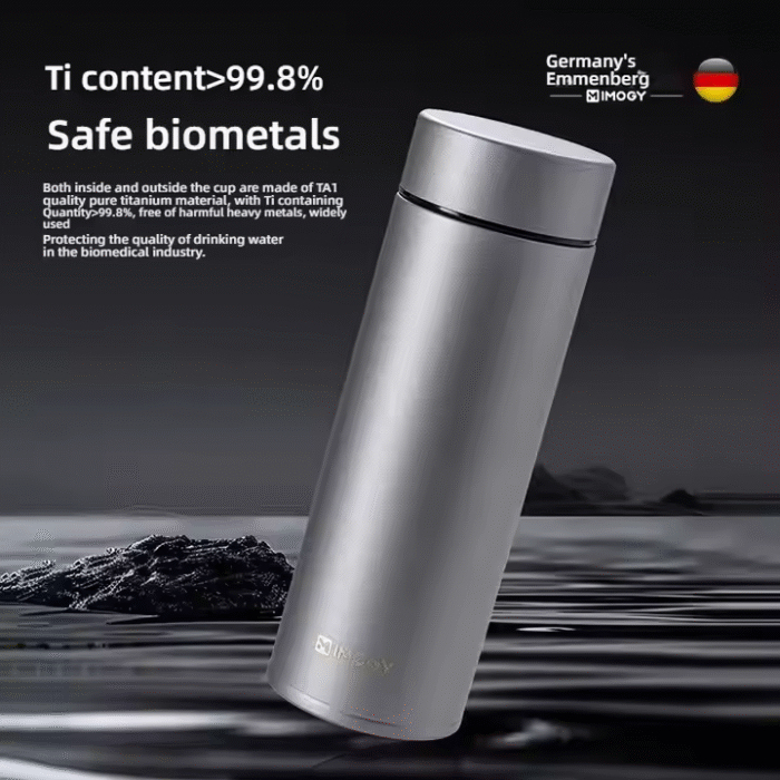 Titanium alloy thermos