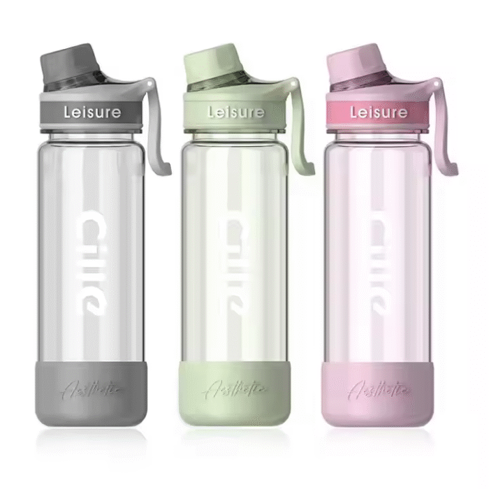 Large capacity plastic water bottle