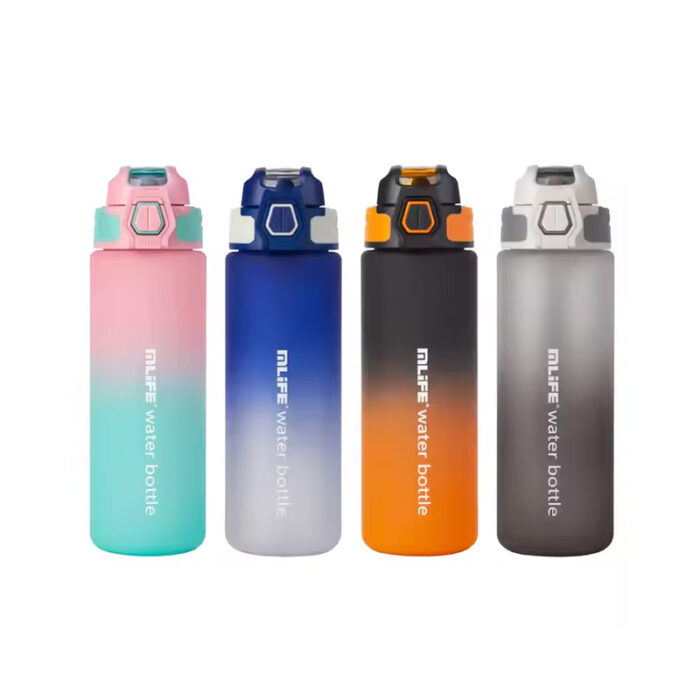 Outdoor sports plastic water bottle