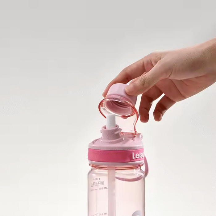 Large capacity plastic water bottle