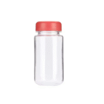 Plastic water bottle with lid