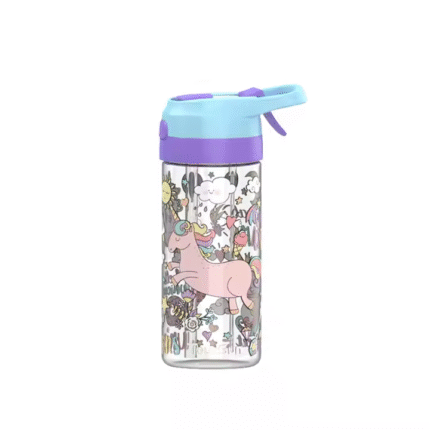 Portable plastic water bottle