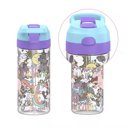 Portable plastic water bottle