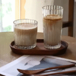 Retro relief glass cup