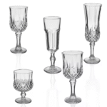 High-stemmed wine glass