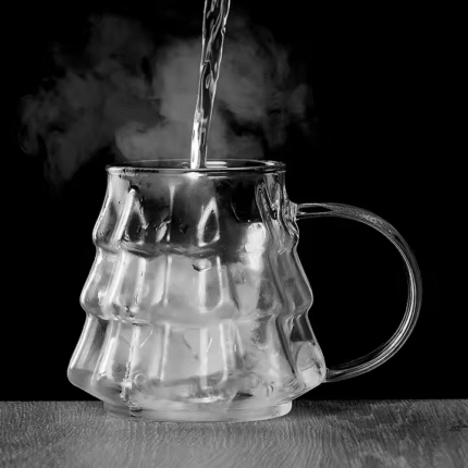 Heat-resistant glass cup