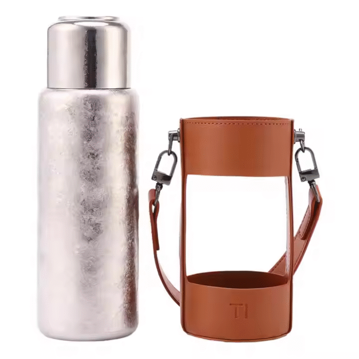 Pure titanium water bottle
