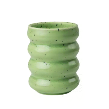 Multicolor ceramic coffee cup