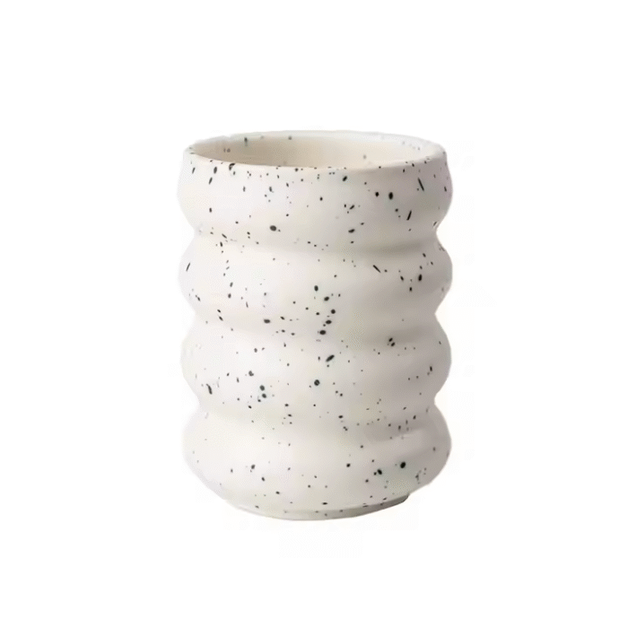 Multicolor ceramic coffee cup