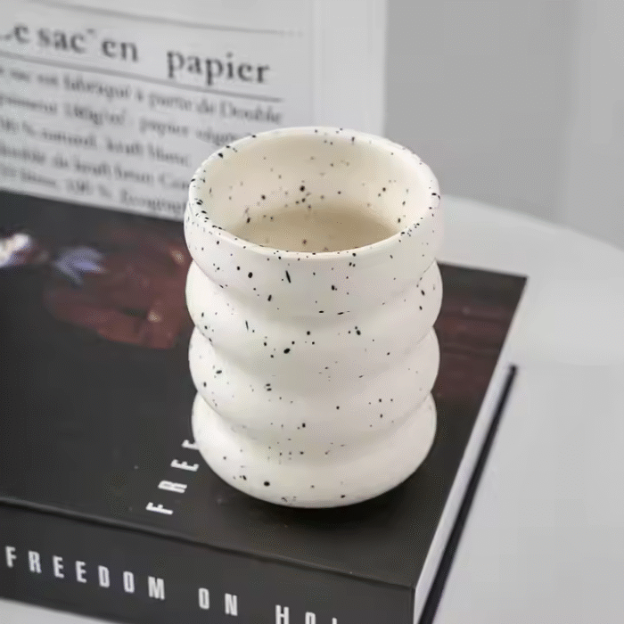 Multicolor ceramic coffee cup