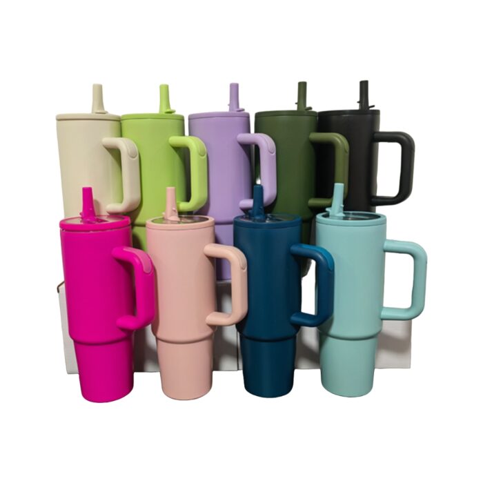 30oz stainless steel tumbler with handle
