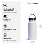 Insulated Water Bottle with Wide Flex Cap