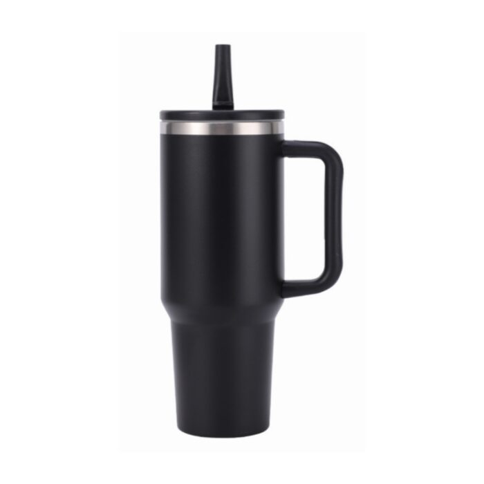 40oz stainless steel tumbler with foldable straw