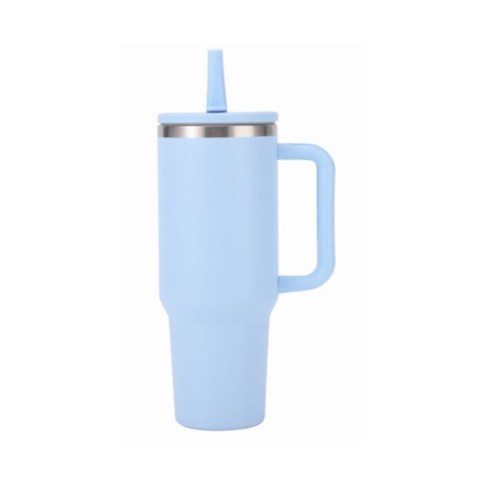 40oz stainless steel tumbler with foldable straw