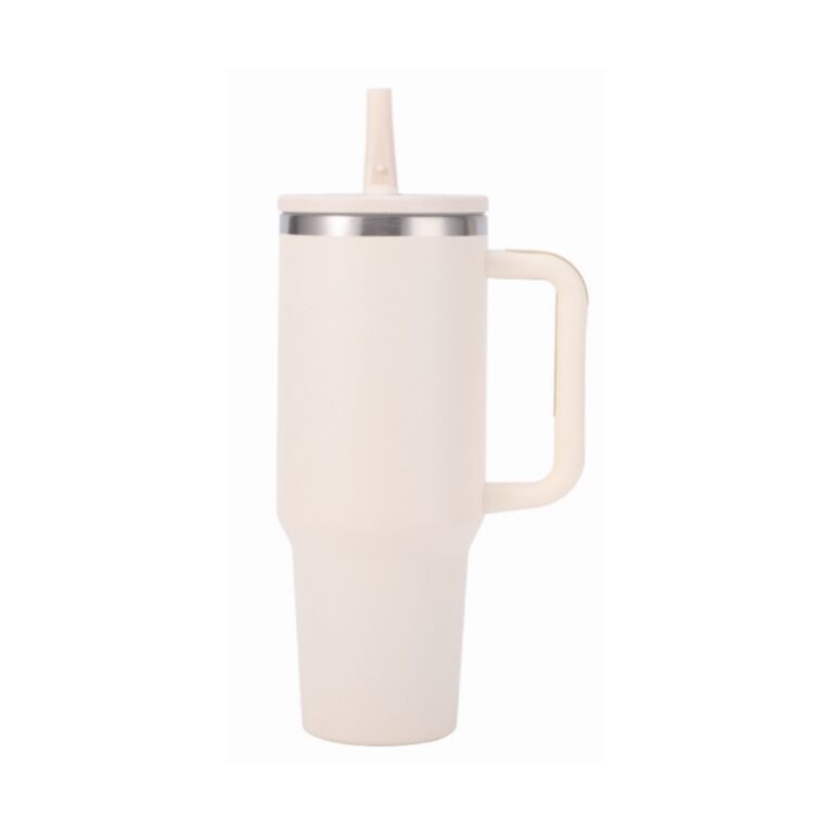40oz stainless steel tumbler with foldable straw
