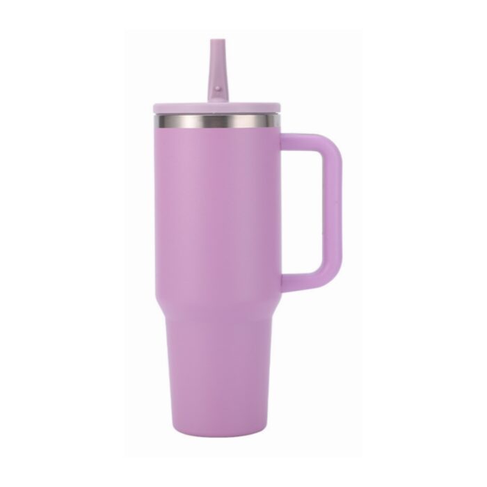 40oz stainless steel tumbler with foldable straw