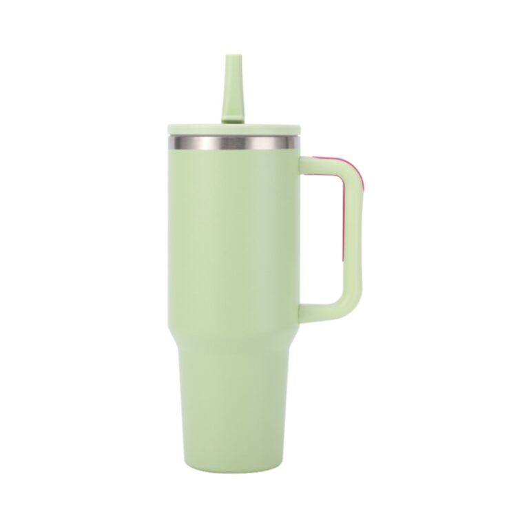40oz stainless steel tumbler with foldable straw