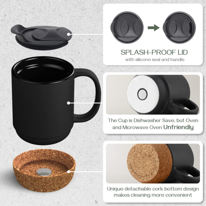Coffee Cup with Cork Bottom