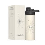 Christmas-Themed Insulated Bottle with Straw