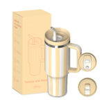 Tumbler with Handle and Straw 40 oz