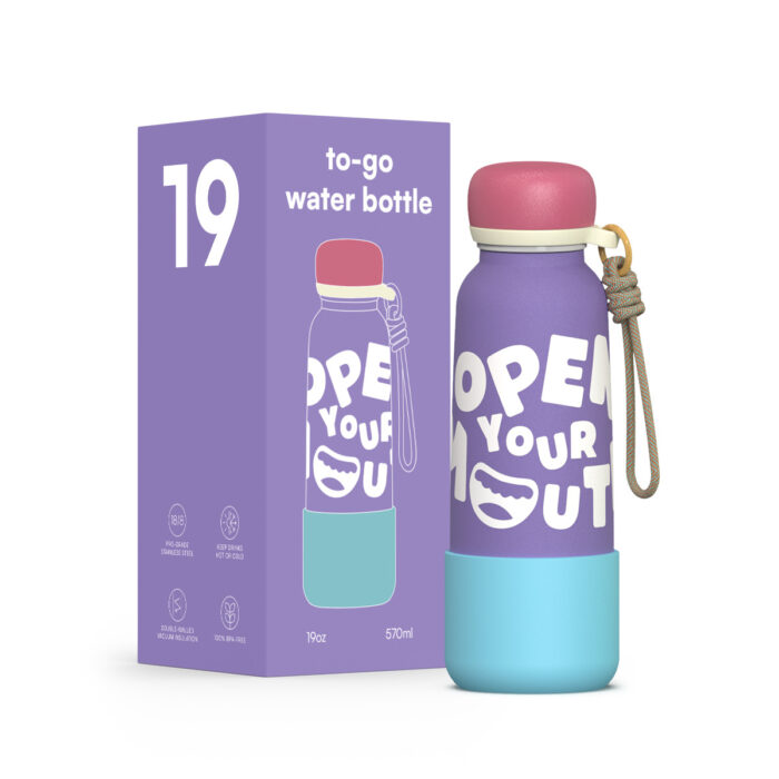 Water Bottle with Silicone Boot