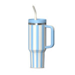 Tumbler with Handle and Straw 40 oz