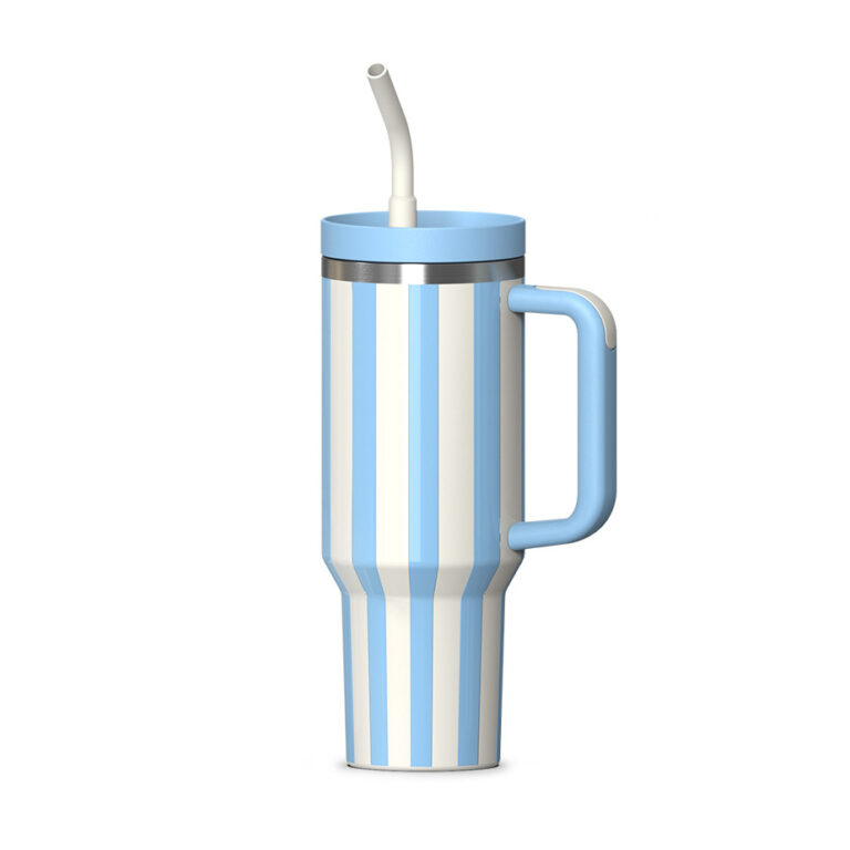 Tumbler with Handle and Straw 40 oz