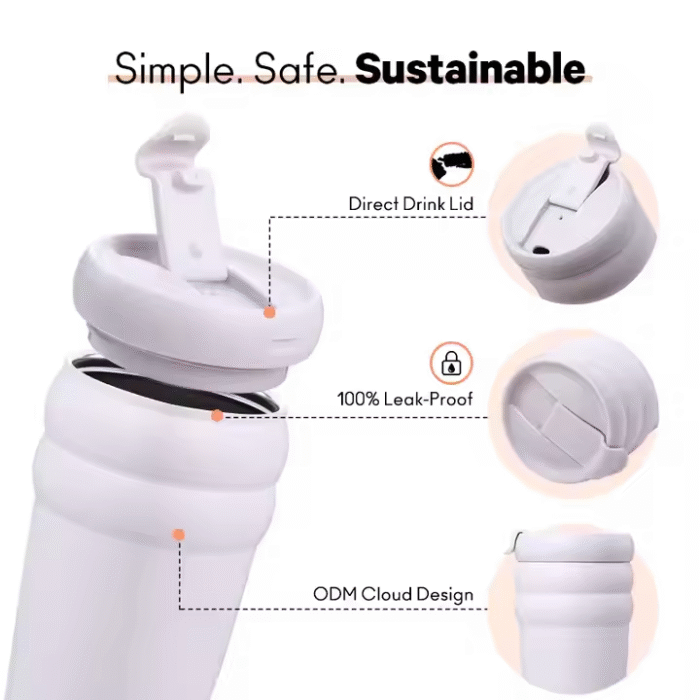 Double-layer stainless steel vacuum cup