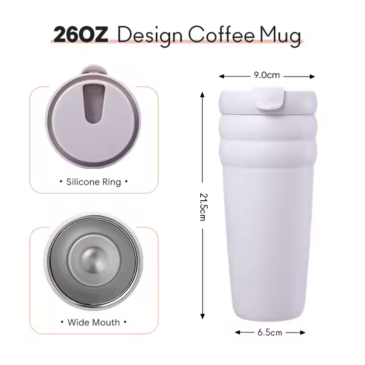 Double-layer stainless steel vacuum cup