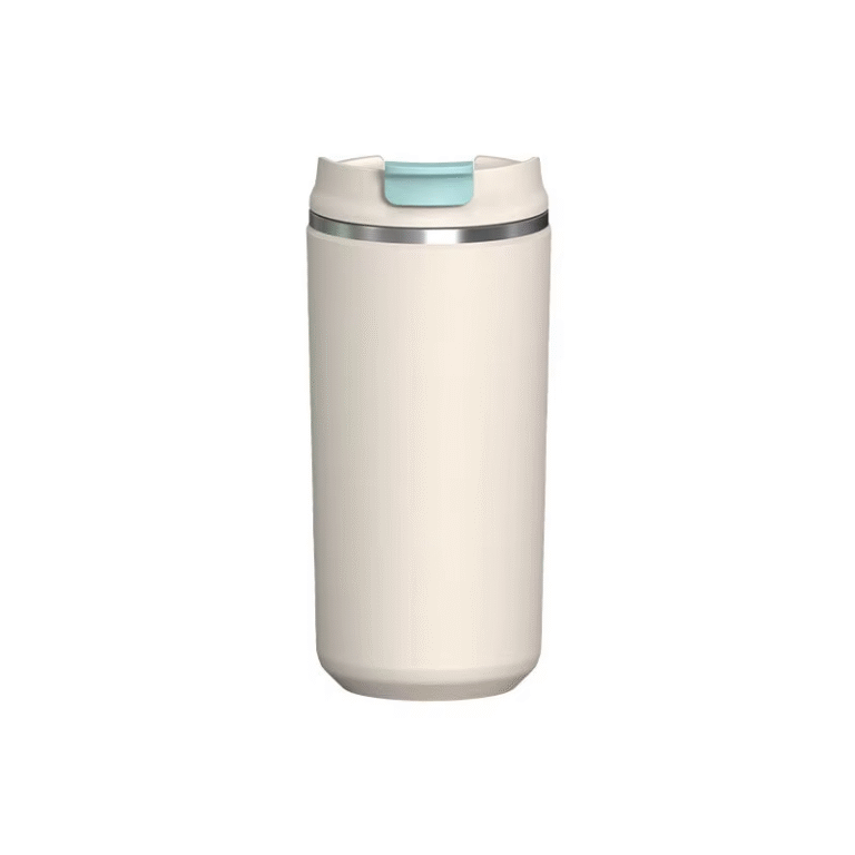 Flip-top stainless steel cup