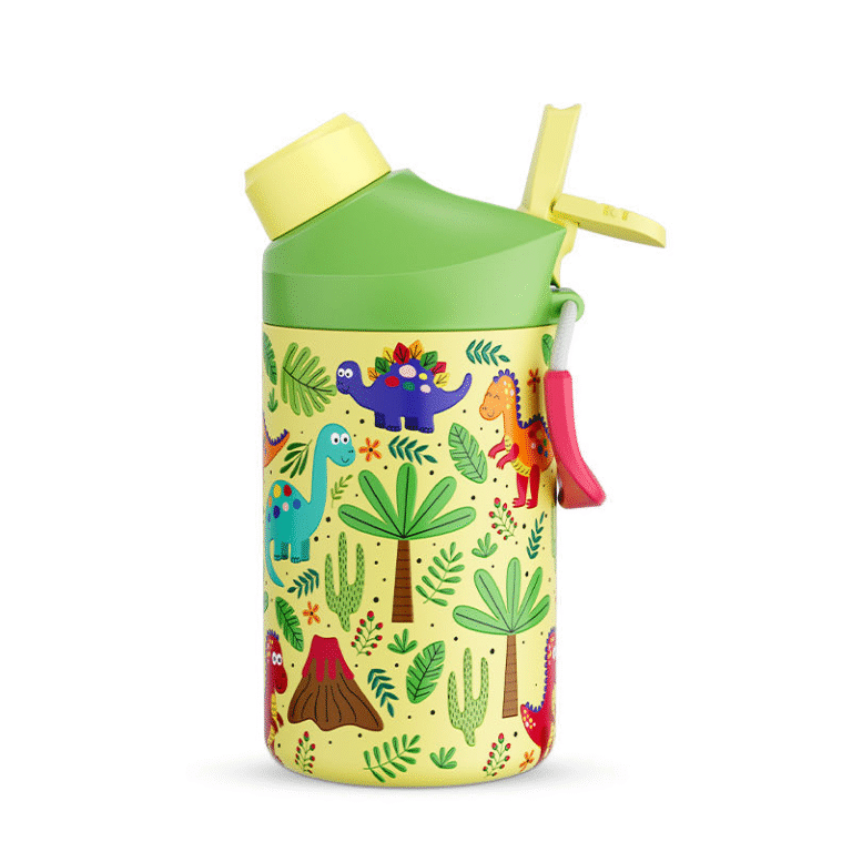 Children school cartoon water bottle