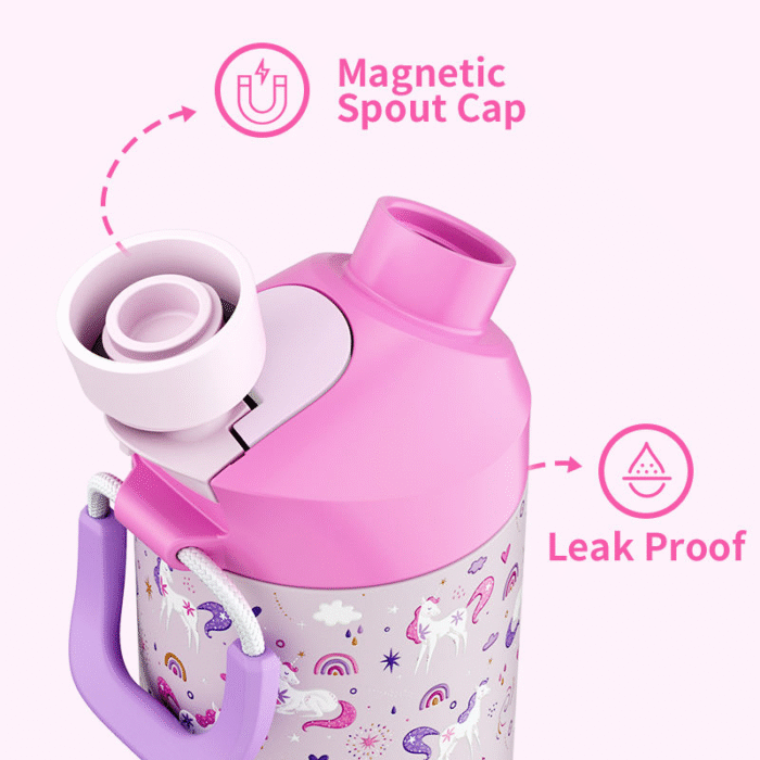 Children school cartoon water bottle