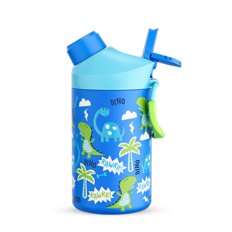 Children school cartoon water bottle